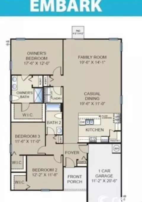 Floorplan - 532 Dundalk Dr, Conway, SC 29526 photo 1 of 1