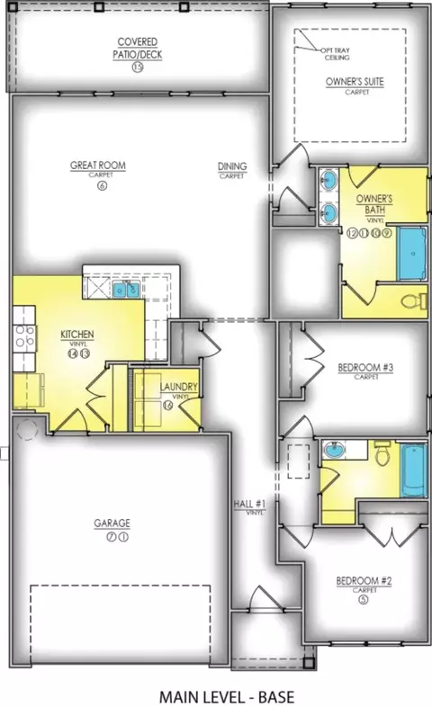 Floorplan - 476 Honeyhill Loop, Conway, SC 29526 photo 1 of 1