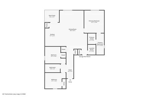 Floorplan - 821 Twickenham Loop, Longs, SC 29568 photo 1 of 1