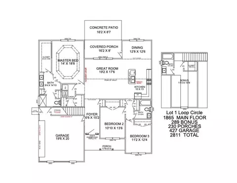 Floorplan - 1165 Loop Cir, Longs, SC 29568 photo 2 of 2
