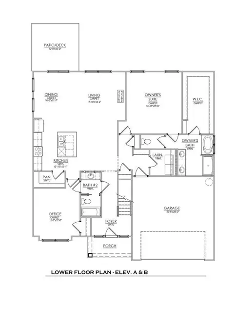 Floorplan - 520 Honeyhill Loop, Conway, SC 29526 photo 1 of 2