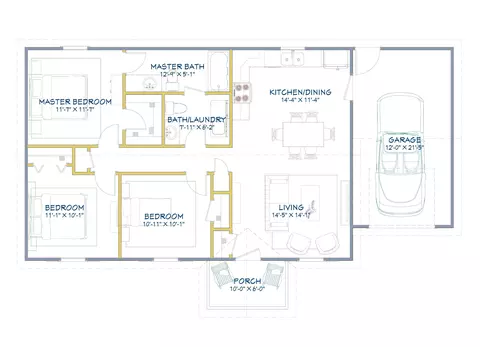 Floorplan - 210 Nu-shell St, Georgetown, SC 29440 photo 2 of 2