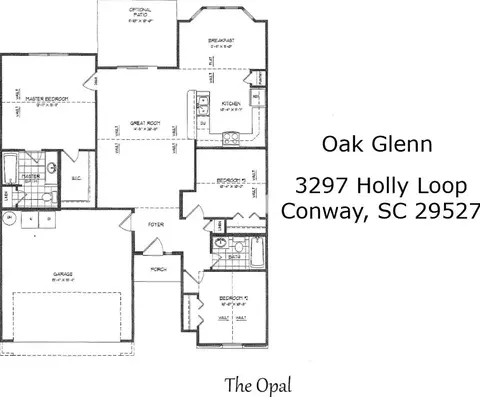 Floorplan - 3297 Holly Loop, Conway, SC 29527 photo 1 of 1