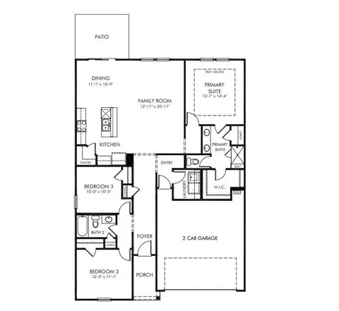 Floorplan - 1029 Lauryn Oak Loop, Longs, SC 29568 photo 1 of 1
