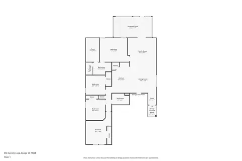 Floorplan - 556 Carrick Loop, Longs, SC 29568 photo 1 of 2