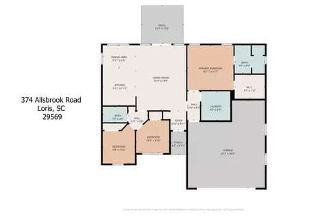 Floorplan - 374 Allsbrook Rd, Loris, SC 29569 photo 1 of 1