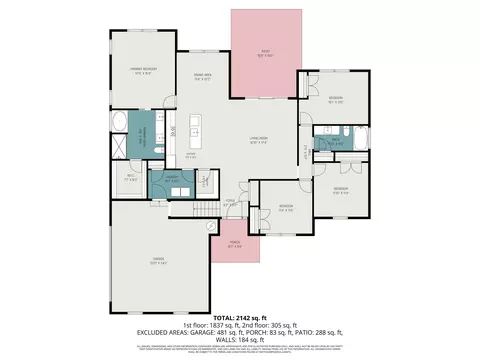 Floorplan - 1018 Dublin Dr, Conway, SC 29526 photo 4 of 4