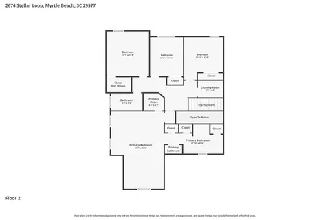 Floorplan - 2674 Stellar Loop, Myrtle Beach, SC 29577 photo 1 of 3