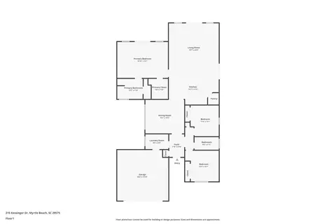 Floorplan - 215 Kessinger Dr, Surfside Beach, SC 29575 photo 1 of 1