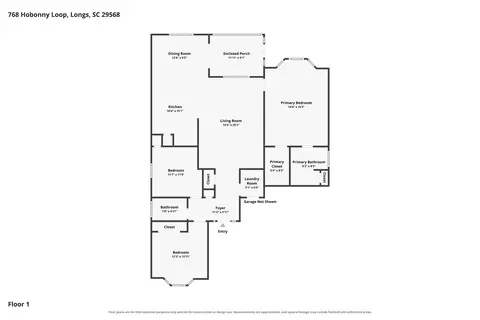 Floorplan - 768 Hobonny Loop, Longs, SC 29568 photo 1 of 1