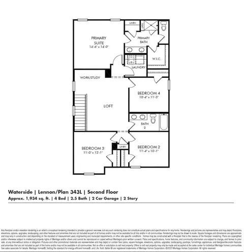 Floorplan - 3032 Tranquility Loop, Longs, SC 29568 photo 2 of 2