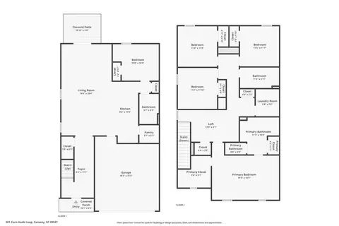Floorplan - 901 Corn Husk Loop, Conway, SC 29527 photo 3 of 3