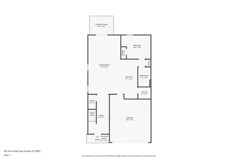 Floorplan - 901 Corn Husk Loop, Conway, SC 29527 photo 1 of 3