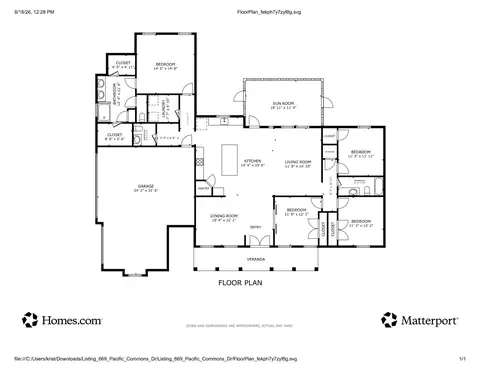 Floorplan - 669 Pacific Commons Dr, Surfside Beach, SC 29575 photo 1 of 1
