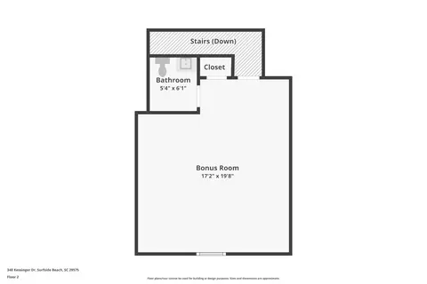 Floorplan - 348 Kessinger Dr, Surfside Beach, SC 29575 photo 2 of 3