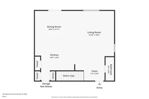 Floorplan - 466 Cedarview Rd, Summerville, SC 29486 photo 3 of 3