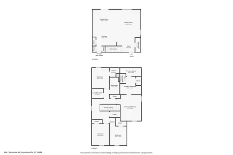 Floorplan - 466 Cedarview Rd, Summerville, SC 29486 photo 1 of 3
