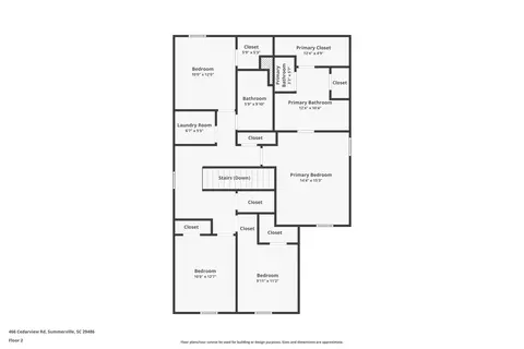 Floorplan - 466 Cedarview Rd, Summerville, SC 29486 photo 2 of 3