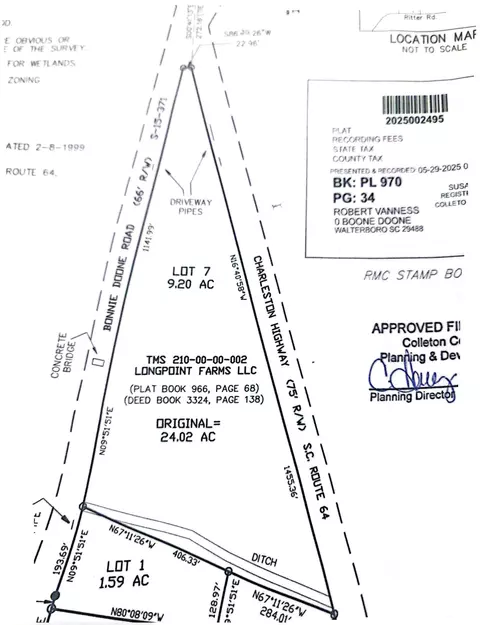 lot7 Bonnie Doone Rd, Walterboro, SC 29488