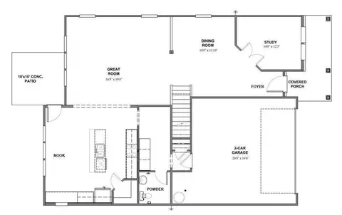 Floorplan - 407 Thoroughbred Dr, Moncks Corner, SC 29461 photo 1 of 2