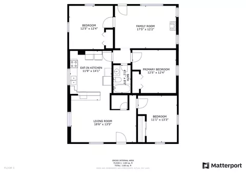 Floorplan - 1652 E Frederick St, Gaffney, SC 29340 photo 1 of 2