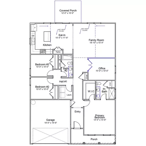 Floorplan - 410 Dodger Ave, Chesnee, SC 29323 photo 1 of 1