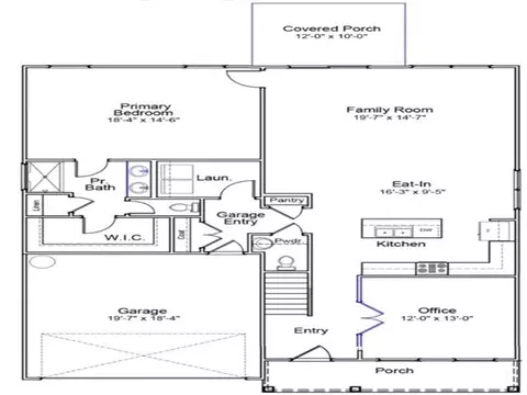 Floorplan - 402 Dodger Ave, Chesnee, SC 29323 photo 1 of 2