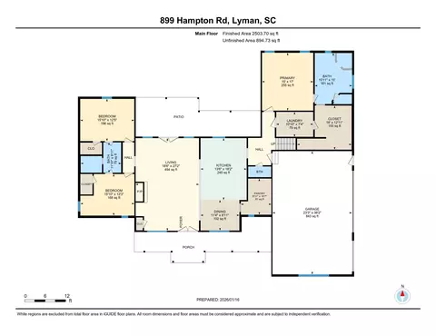 Floorplan - 899 Hampton Rd, Lyman, SC 29365 photo 1 of 2