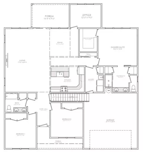 Floorplan - 250 Artisan Dr, Lyman, SC 29365 photo 1 of 1