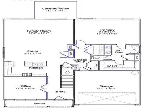 Floorplan - 430 Dodger Ave, Chesnee, SC 29323 photo 1 of 3