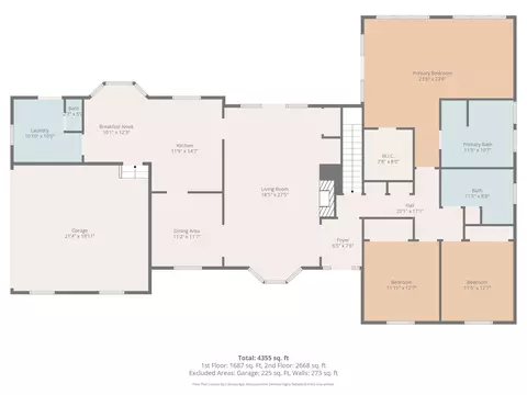 Floorplan - 107 S Pointe Ct, Moore, SC 29369 photo 2 of 2
