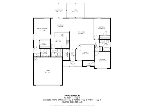 Floorplan - 744 White Cloud Dr, Lyman, SC 29365 photo 1 of 1
