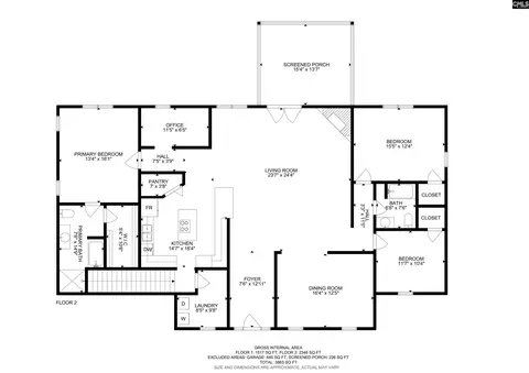 Floorplan - 239 Blackthorn Dr, Gilbert, SC 29054 photo 1 of 2