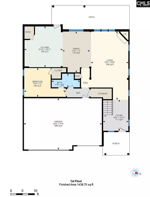 Floorplan - 652 Frow Dr, Elgin, SC 29045 photo 2 of 3