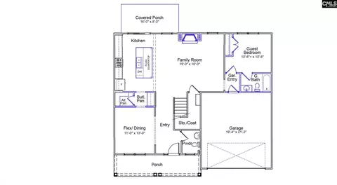 Floorplan - 617 Falling Leaf Ln, Chapin, SC 29036 photo 1 of 2