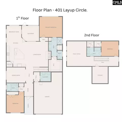 Floorplan - 401 Layup Cir, Elgin, SC 29045 photo 1 of 1