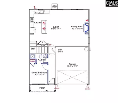 Floorplan - 6009 Edgemont Ct, Elgin, SC 29045 photo 1 of 2