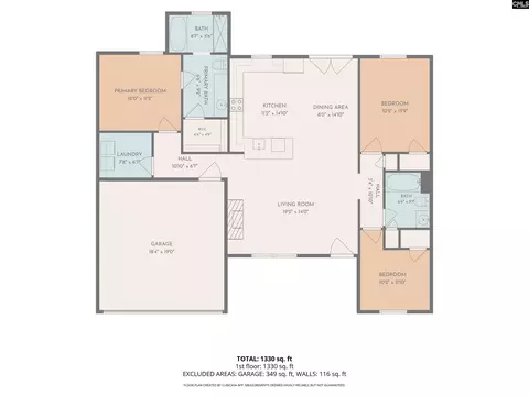 Floorplan - 46 Rambling Dr, Elgin, SC 29045 photo 1 of 1