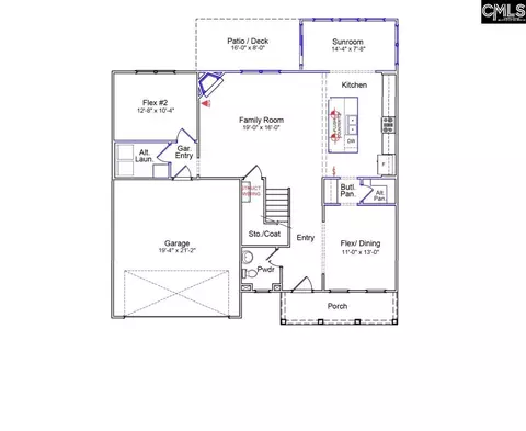 Floorplan - 641 Falling Leaf Ln, Chapin, SC 29036 photo 2 of 2