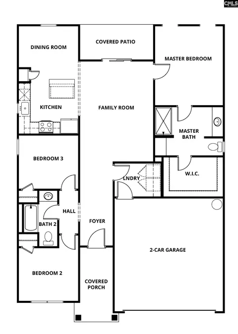 Floorplan - 1872 Wild Rice Rd, Gilbert, SC 29054 photo 1 of 1