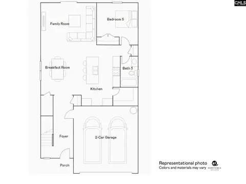 Floorplan - 132 Winding Pine Ct, Elgin, SC 29045 photo 1 of 2