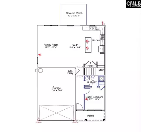 Floorplan - 6000 Edgemont Ct, Elgin, SC 29045 photo 1 of 2