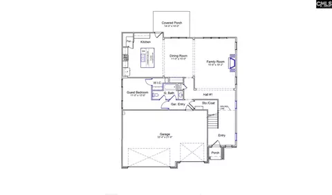 Floorplan - 640 Falling Leaf Ln, Chapin, SC 29036 photo 1 of 2