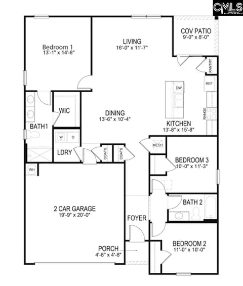 Floorplan - 197 Ruby Prince Rd, Gilbert, SC 29054 photo 1 of 1