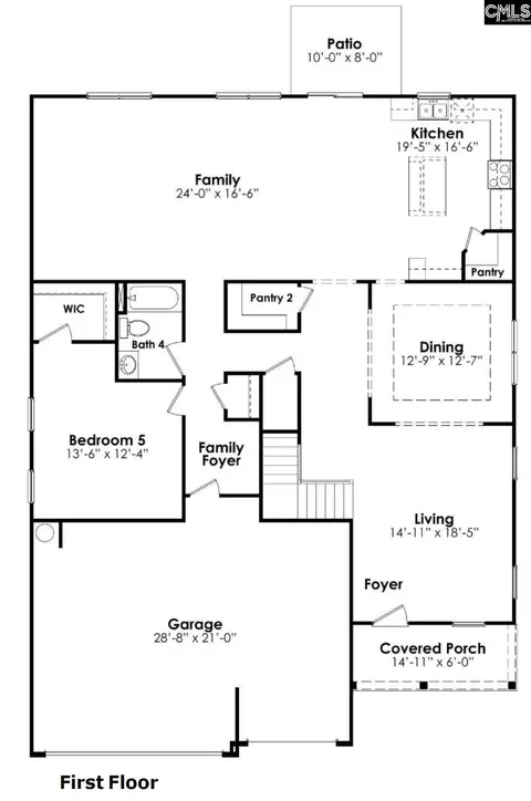 Floorplan - 626 Shining Sun Ct, Gilbert, SC 29054 photo 1 of 2