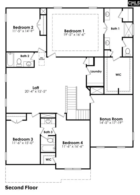 Floorplan - 626 Shining Sun Ct, Gilbert, SC 29054 photo 2 of 2