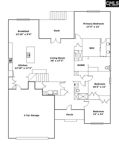Floorplan - 870 Shore Rd, Gilbert, SC 29054 photo 1 of 2