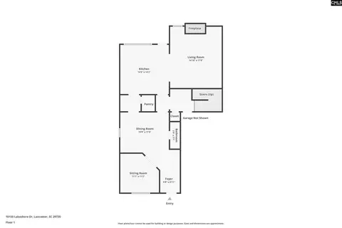 Floorplan - 10150 Lakeshore Lakeshore Dr, Lancaster, SC 29720 photo 1 of 3