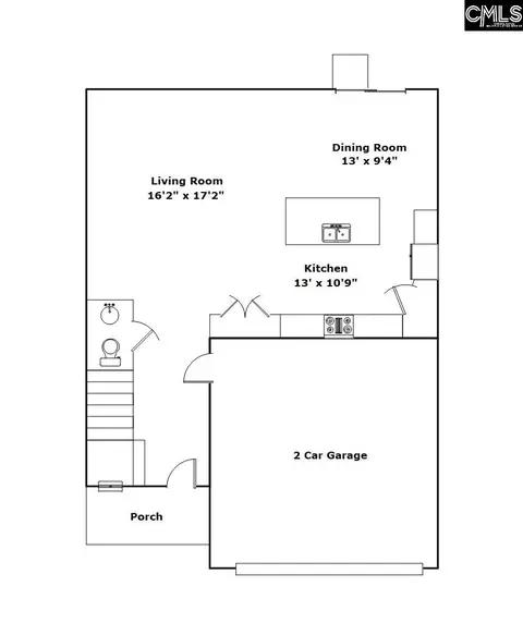 Floorplan - 834 Red Berry Ln, Gilbert, SC 29054 photo 1 of 2