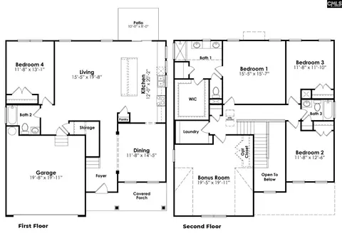 Floorplan - 638 Shining Sun Ct, Gilbert, SC 29054 photo 1 of 1